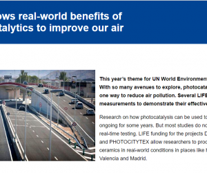 LIFE Photoscaling project is cited in the European Commission website