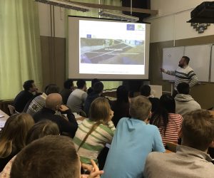 Roman Nevshupa presents LIFE-Photoscaling project in Bauman Moscow State Technical University