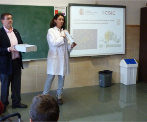 Isabel Martínez and Ángel Castillo present LIFE Photoscaling project in Colegio Sagrados Corazones